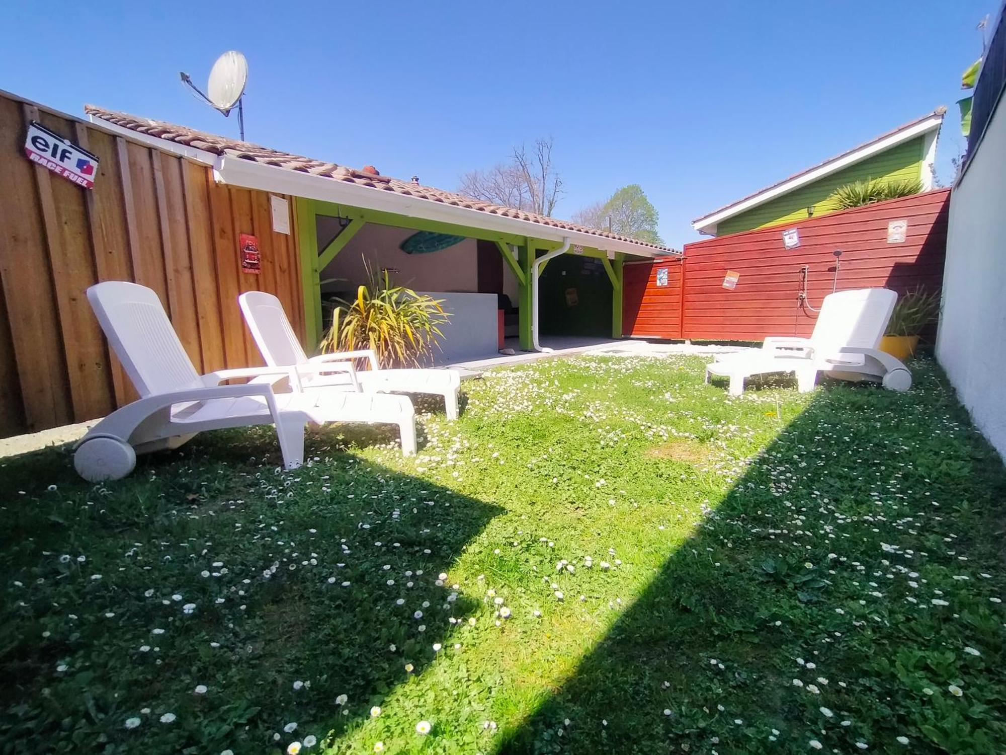 Gîte Les Bambous 2 pers 15 min océan calme jardin parking wifi Brach Esterno foto